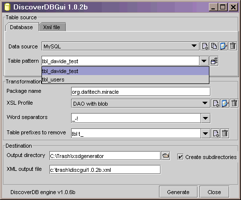 discoverdbgui dialog image